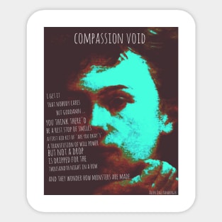 Compassion Void (Rimbaud pic) Sticker